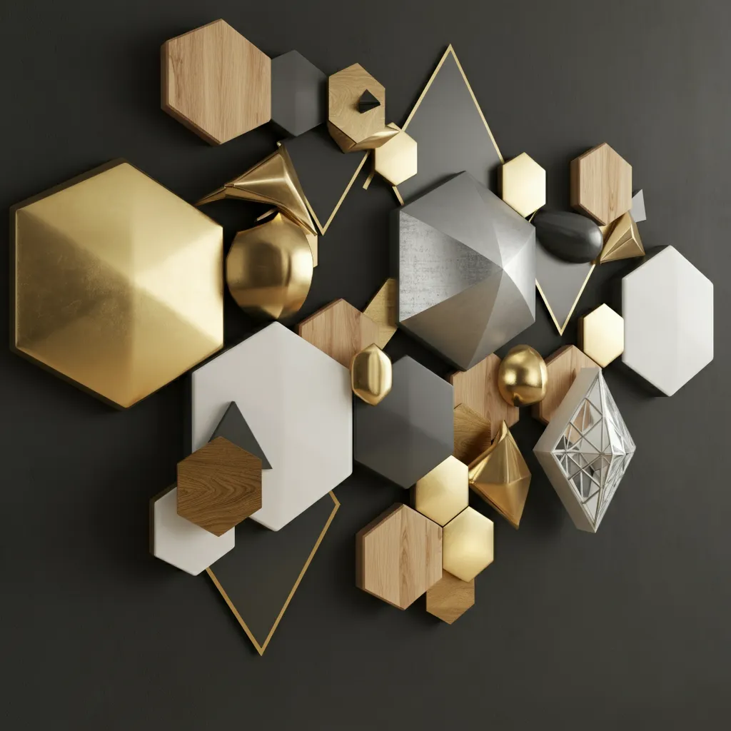 These 34+ Wall Decor Ideas Will Blow Your Mind 11 3D Geometric Wall Sculptures