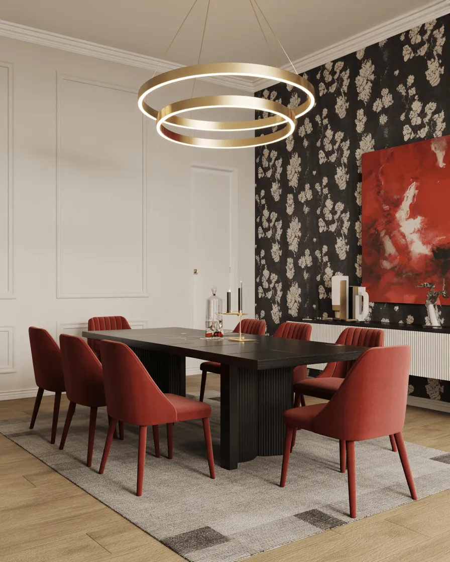 28+ Dining Room Decor Ideas So Good, Even Designers Are Copying Them 3 A Bold Fusion of Color and Pattern