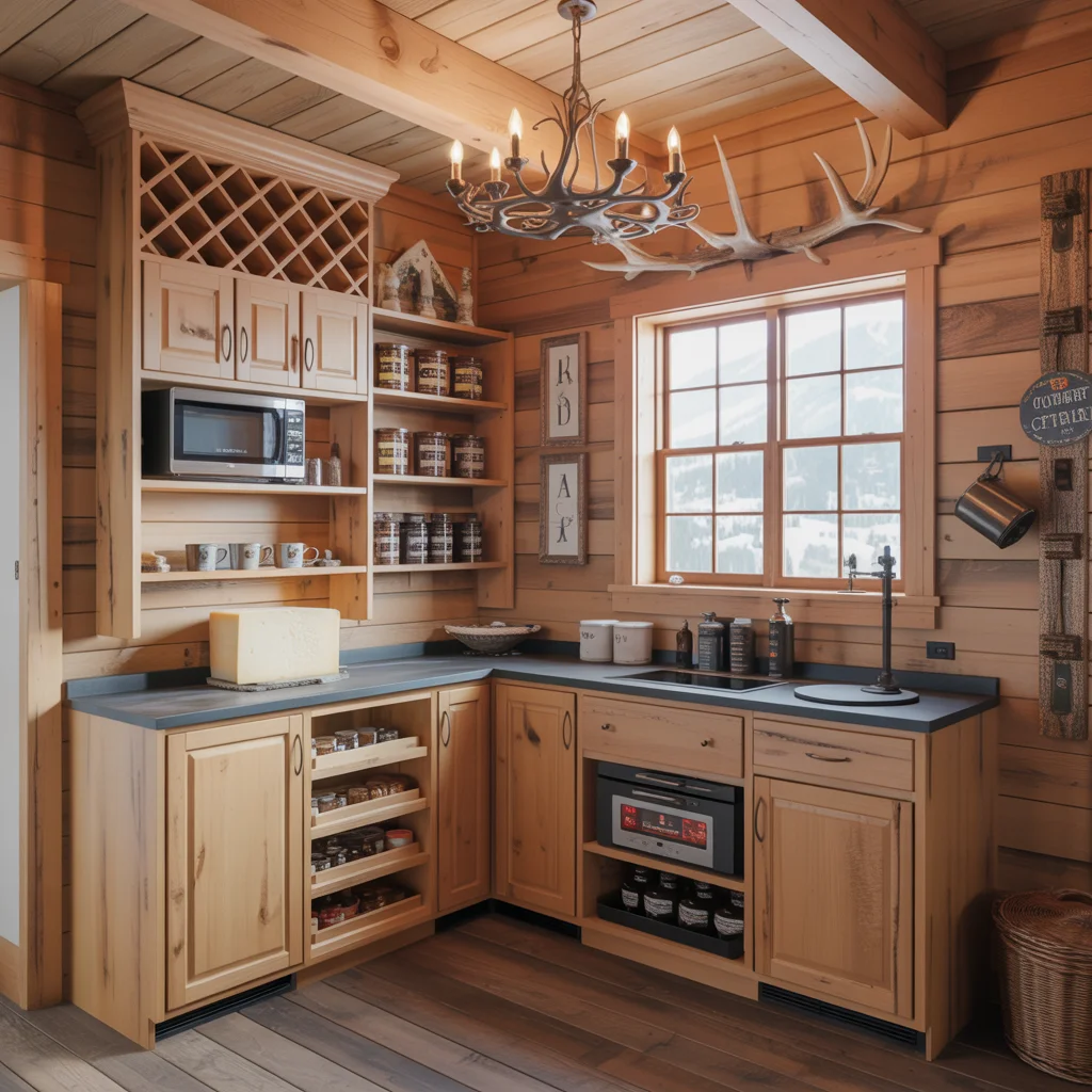 22 Pantry Organization Ideas That’ll Instantly Upgrade Your Kitchen 2 Alpine Ski Chalet Pantry Storage Unit