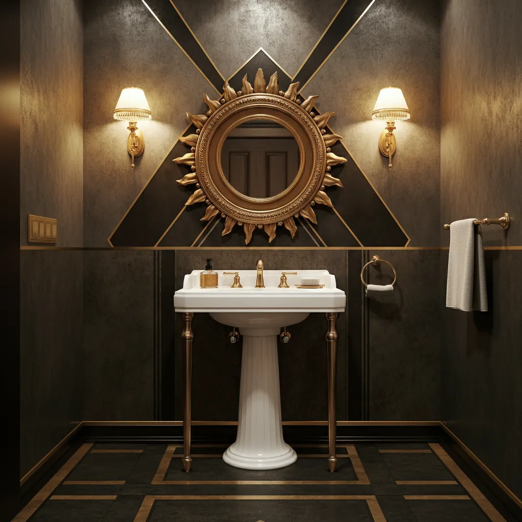 32+ Bathroom Ideas That Will Make Guests Think You Hired a Designer 16 Art Deco Bathroom