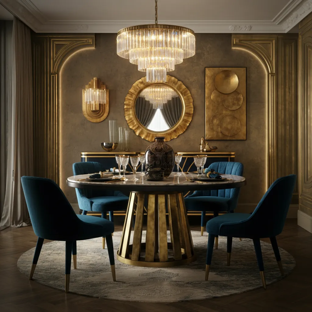 28+ Dining Room Decor Ideas So Good, Even Designers Are Copying Them 8 Art Deco Glam Dining Room