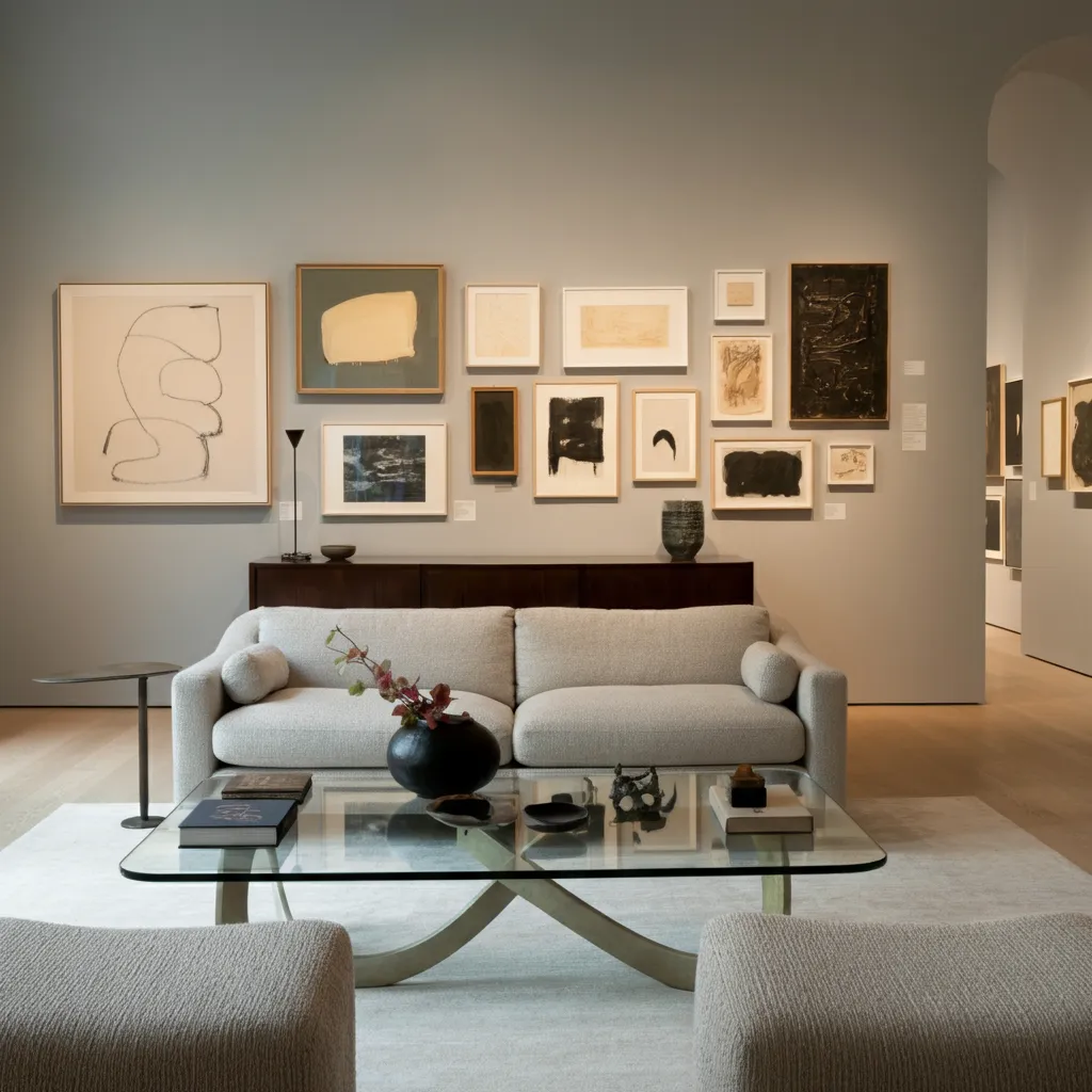 30+ Living Room Ideas That Will Make Your Home Look 10x More Expensive 29 Art Gallery Living Room