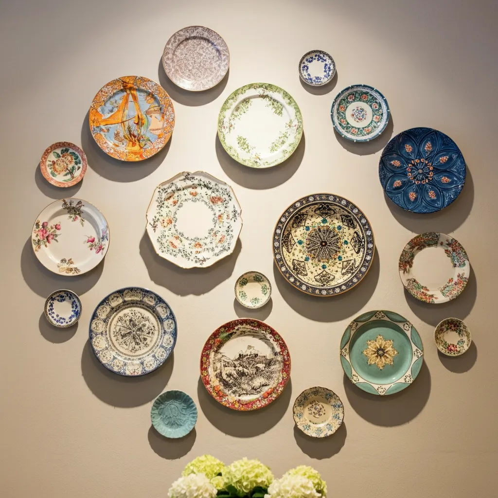 These 34+ Wall Decor Ideas Will Blow Your Mind 20 Artistic Plate Wall Display