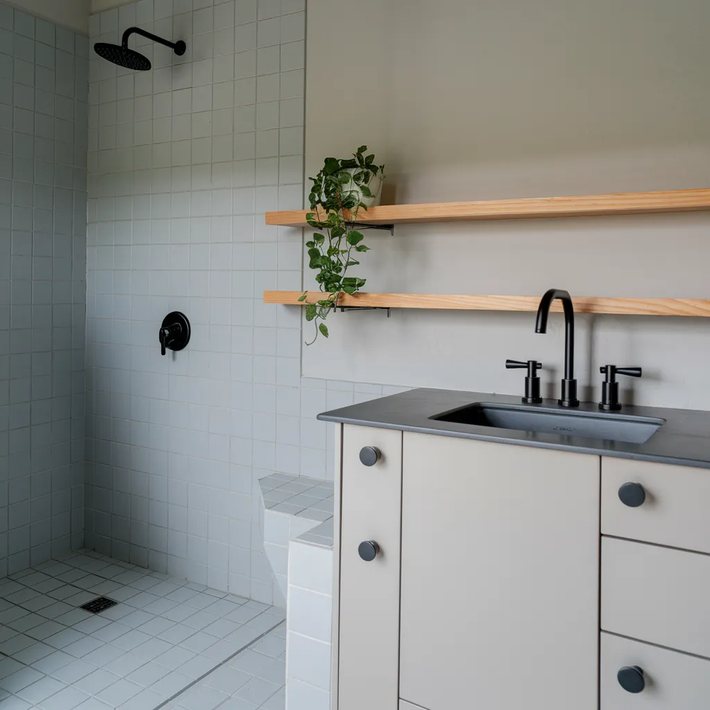 The Ultimate List of 40 Bathroom Remodel Ideas for a Modern Makeover 12 Black Fixtures Timeless Elegance