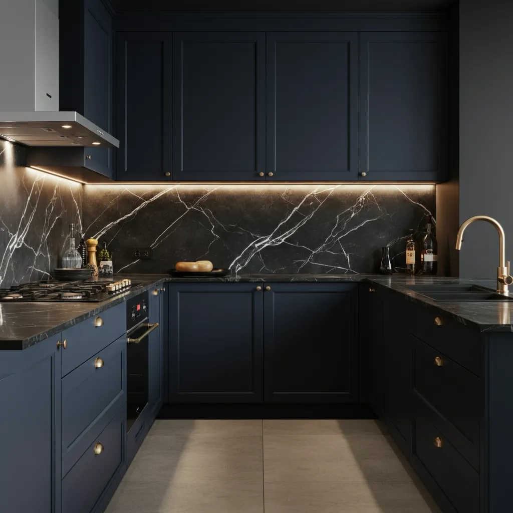 30+ Jaw-Dropping Kitchen Ideas You’ll Wish You Knew Sooner 17 Bold and Moody Kitchen