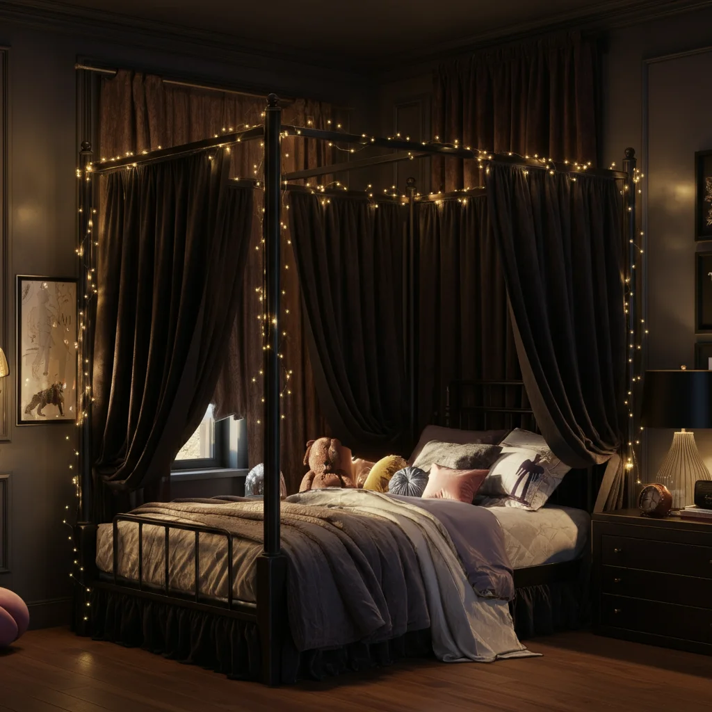 26 Teen Room Decor Inspirations for Every Mood and Style 24 Canopy Bed