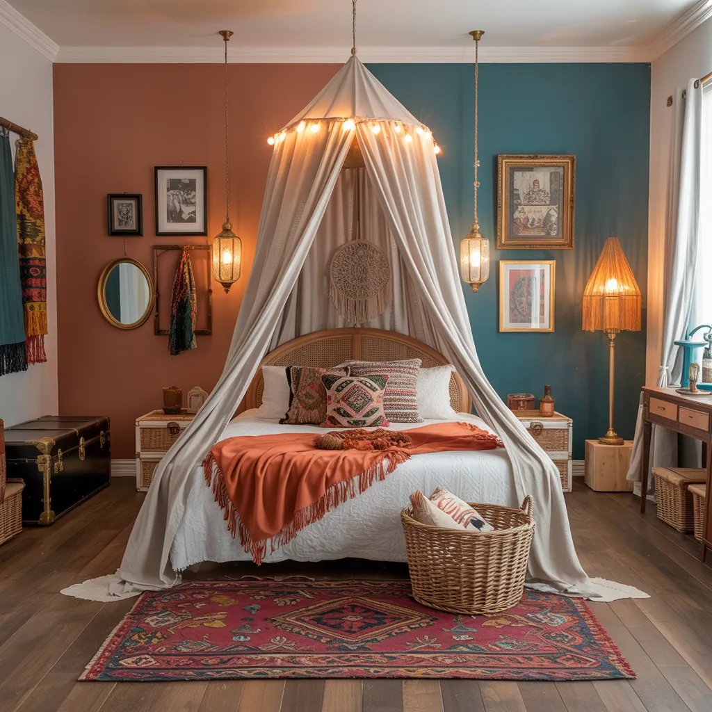 The Ultimate Guide to Small Bedroom Decor (Even IKEA Would Approve!) 23 Creating a Cozy Boho Retreat