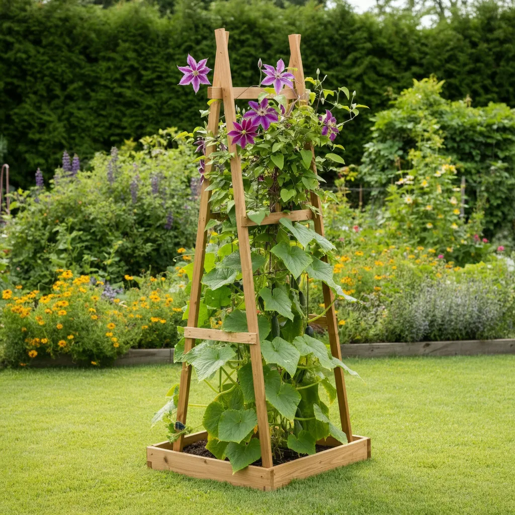 30+ Garden Ideas That’ll Make You Cancel Your Vacation Plans 22 DIY Trellis