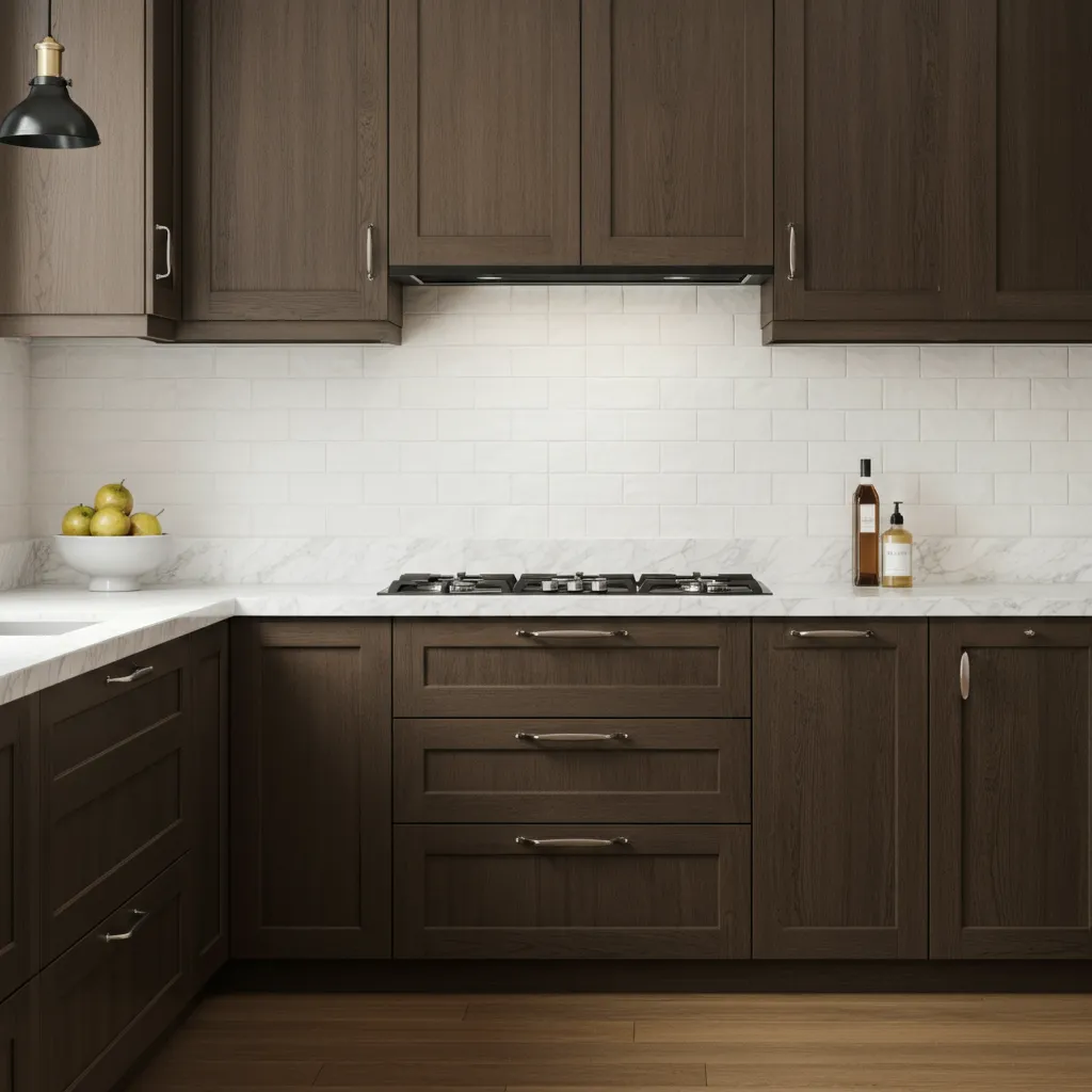 The Ultimate Kitchen Cabinet Guide Everything You Need to Know! 22 Dark Stained Oak Cabinets