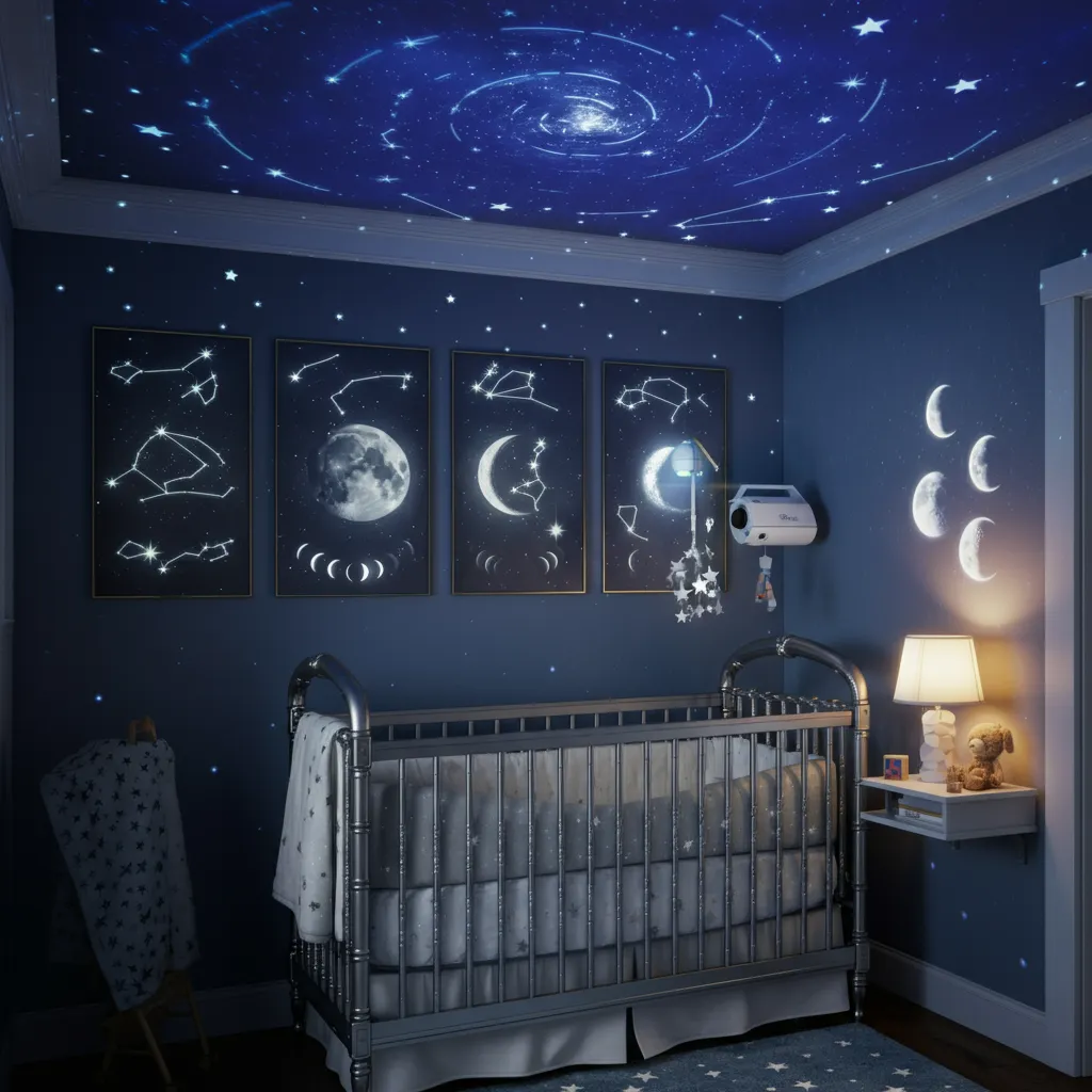 34 Nursery Ideas So Perfect, Even Interior Designers Are Jealous! 3 Dreamy Starry Sky Nursery