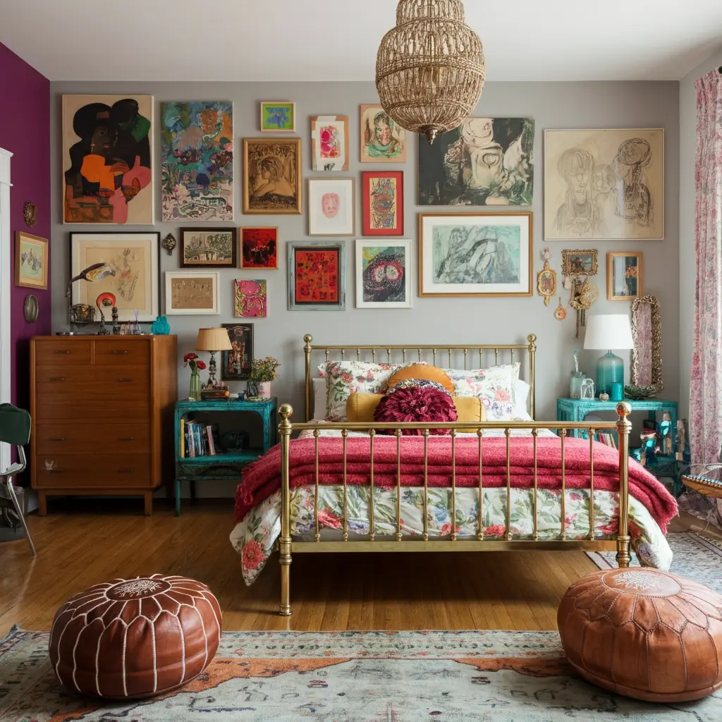 35+ Bedroom Ideas So Stunning You'll Want to Redecorate Tonight! 16 Eclectic Bedroom