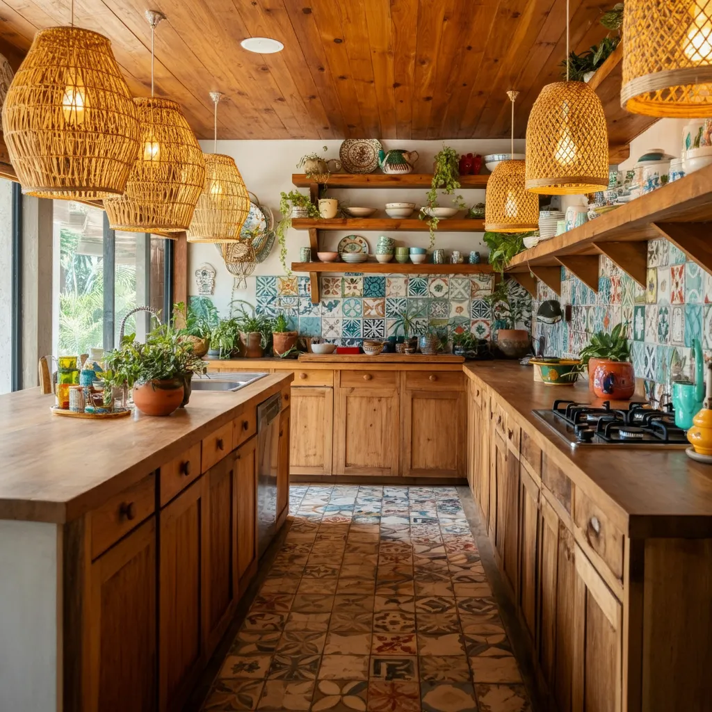 30+ Jaw-Dropping Kitchen Ideas You’ll Wish You Knew Sooner 24 Eclectic Boho Kitchen