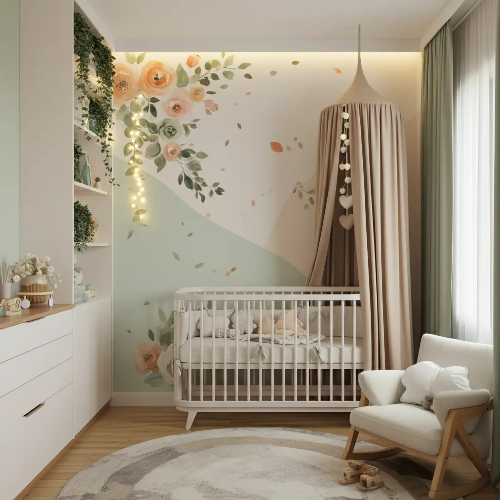 34 Nursery Ideas So Perfect, Even Interior Designers Are Jealous! 12 Enchanted Garden Nursery