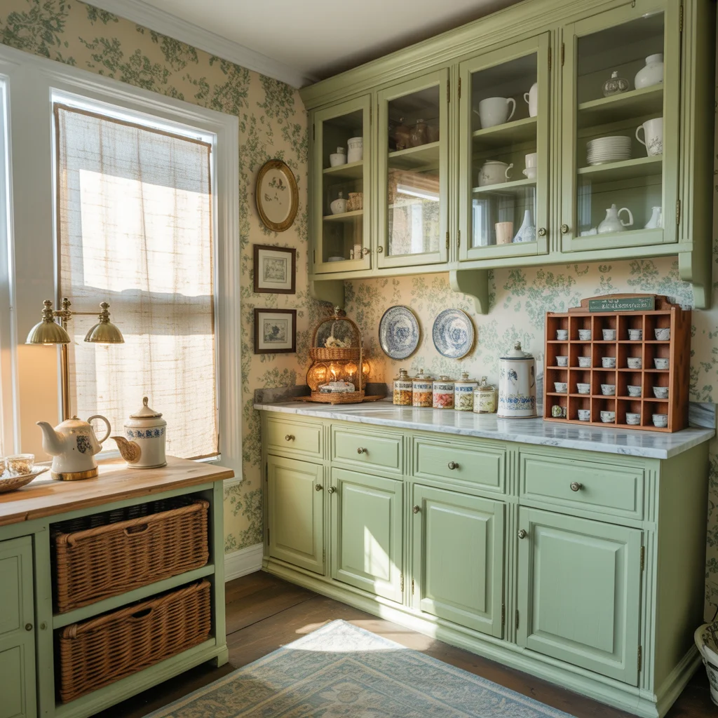 22 Pantry Organization Ideas That’ll Instantly Upgrade Your Kitchen 5 English Cottage Style Butler's Pantry