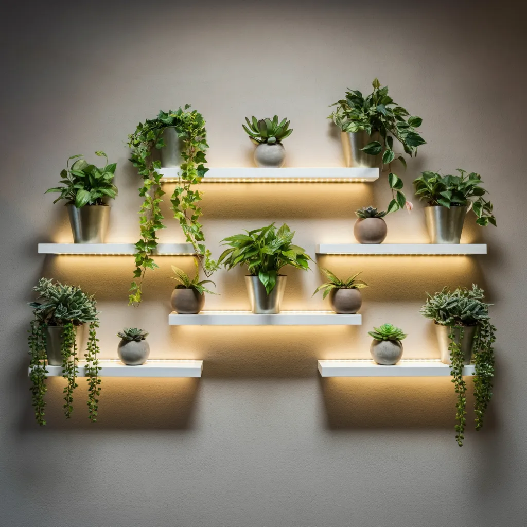These 34+ Wall Decor Ideas Will Blow Your Mind 14 Floating Plant Shelves