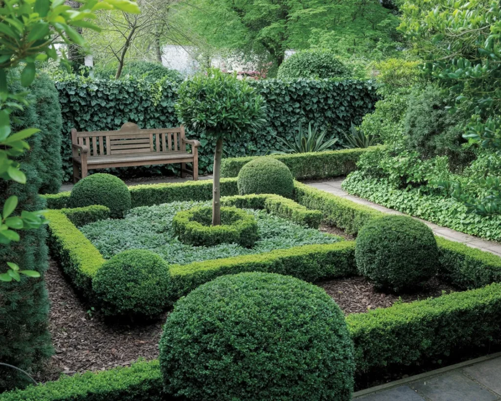 30+ Garden Ideas That’ll Make You Cancel Your Vacation Plans 2 Formal Garden with Sculpted Greenery