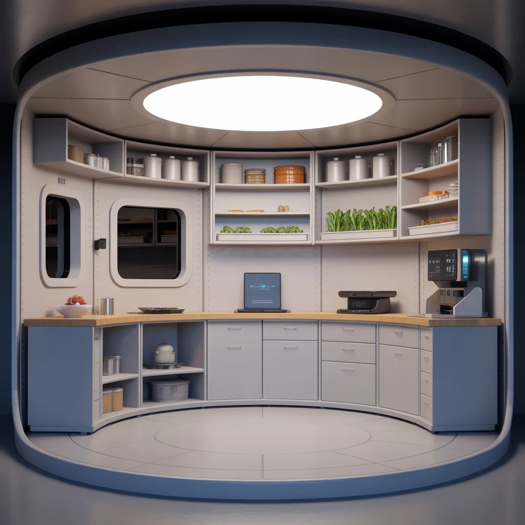 22 Pantry Organization Ideas That’ll Instantly Upgrade Your Kitchen 8 Futuristic Space Station Pantry