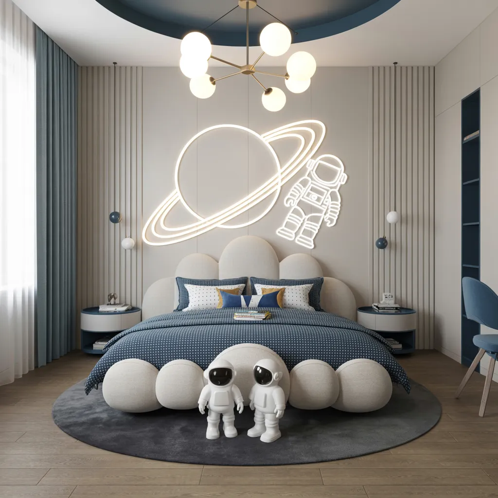 26 Luxury Kids Bedroom Inspirations for Dreamy Spaces 5 Galactic Adventure Suite