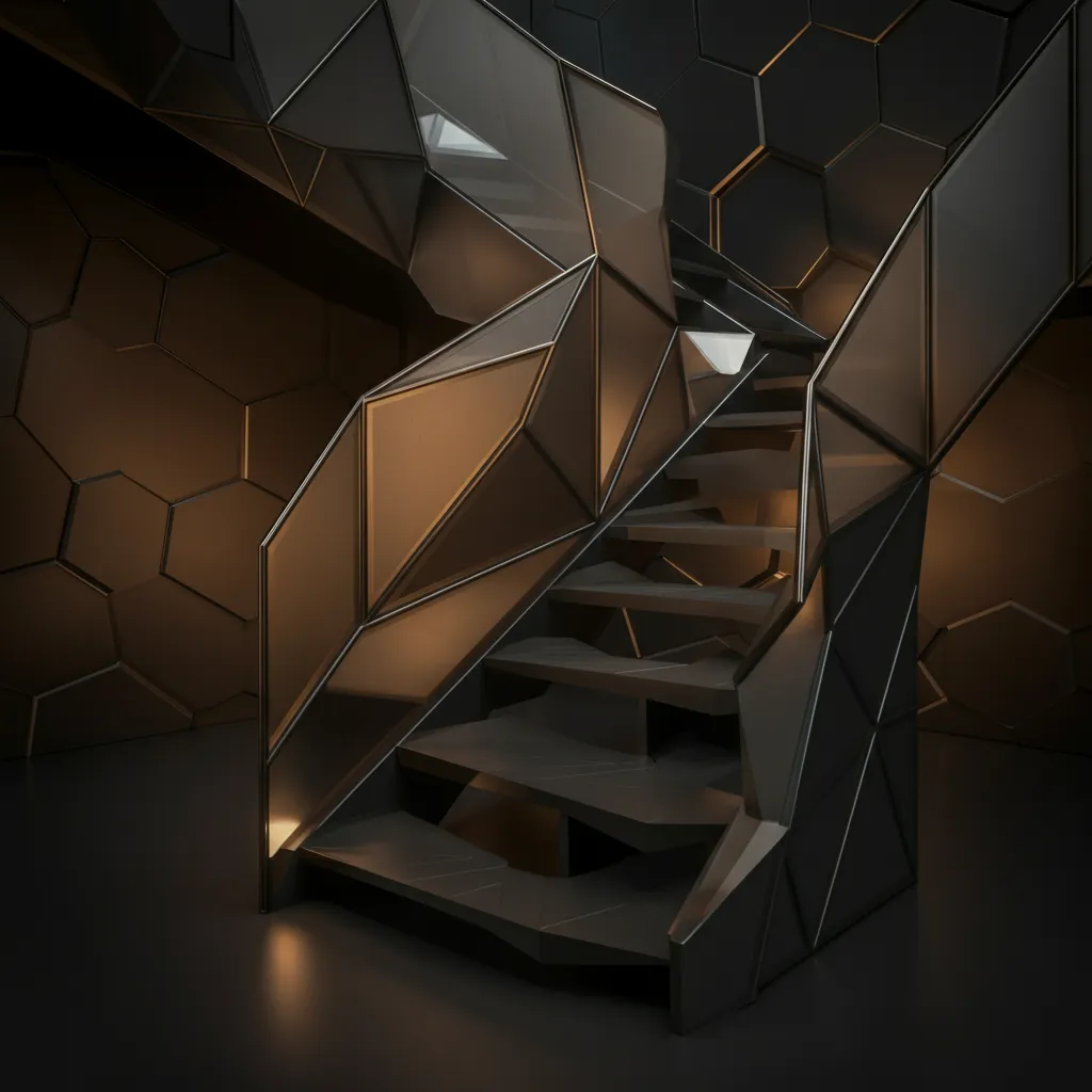 Top 20 Staircase Designs You’ll Wish You Had Seen Sooner 17 Geometric Brilliance Stairs