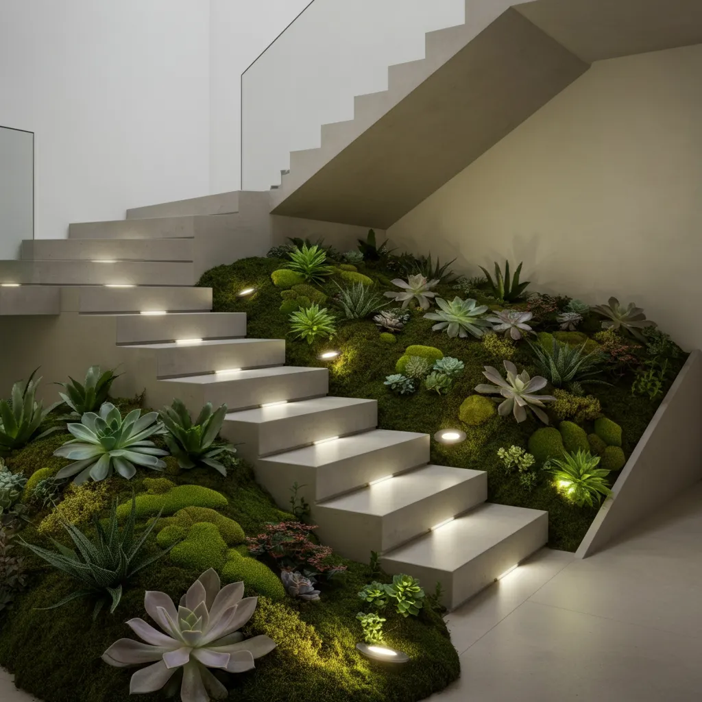 Top 20 Staircase Designs You’ll Wish You Had Seen Sooner 8 Green Oasis Staircase