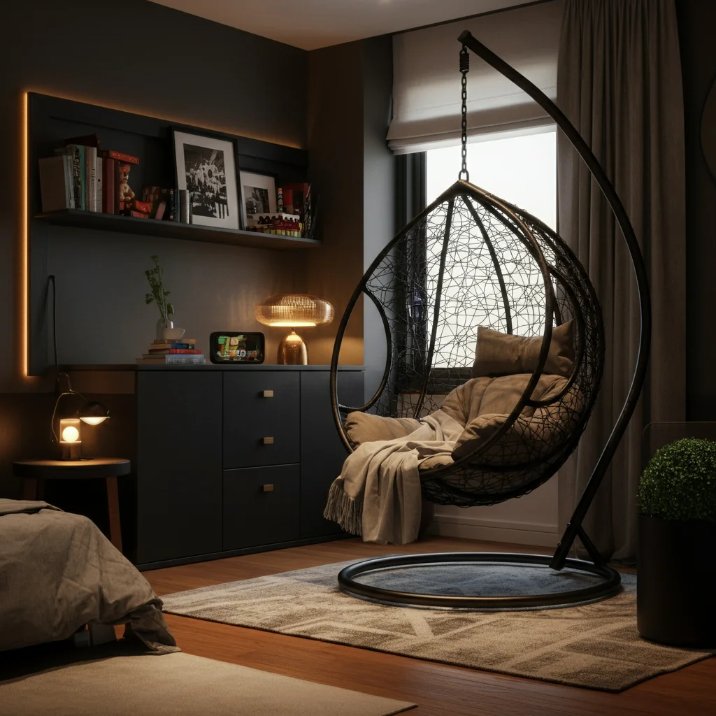 26 Teen Room Decor Inspirations for Every Mood and Style 11 Hanging Chair Decor