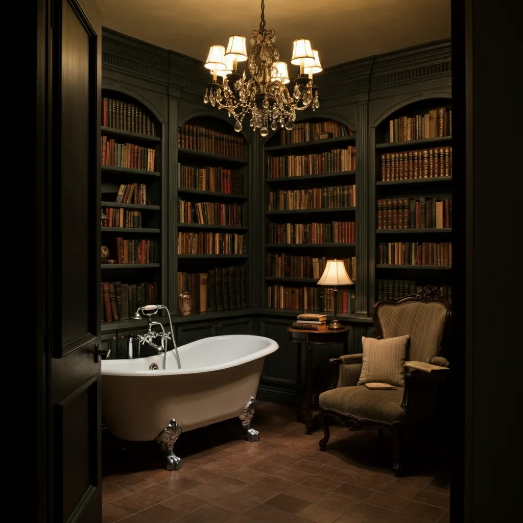32+ Bathroom Ideas That Will Make Guests Think You Hired a Designer 27 Hidden Library Bathroom