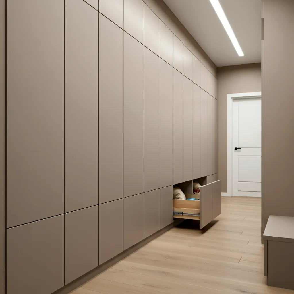 32 Jaw-Dropping Hallway Decor Ideas You’ll Wish You Tried Sooner 28 Hidden Storage Image