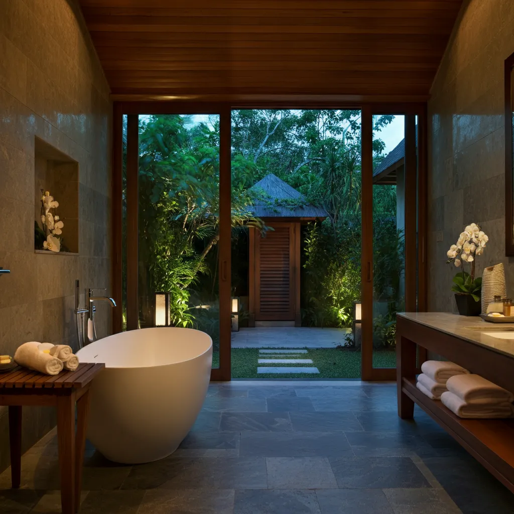 32+ Bathroom Ideas That Will Make Guests Think You Hired a Designer 35 Indoor-Outdoor Bathroom