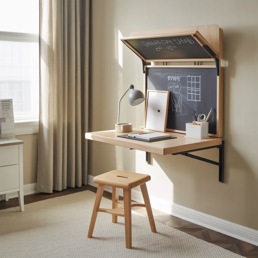 26 Teen Room Decor Inspirations for Every Mood and Style 19 Introduce a Pop-Up Desk for Small Spaces