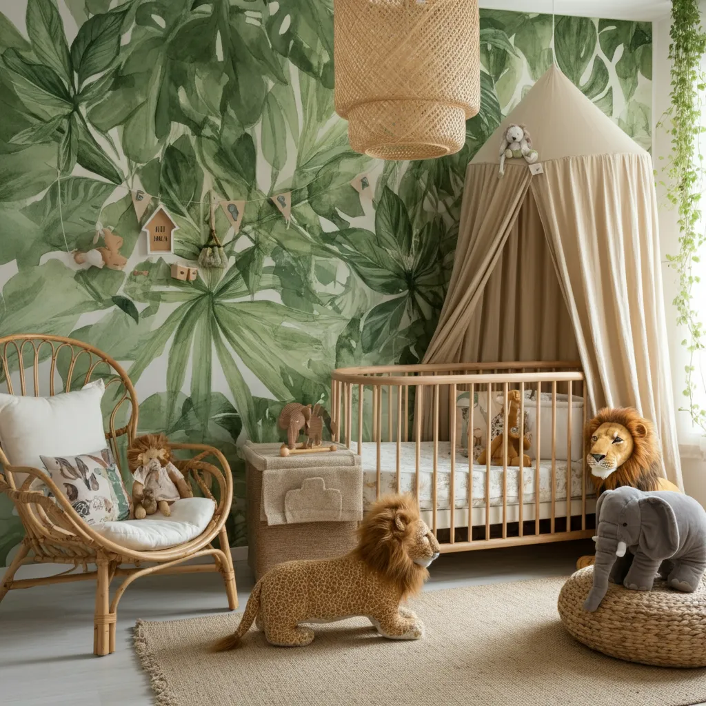 34 Nursery Ideas So Perfect, Even Interior Designers Are Jealous! 11 Jungle Safari Nursery