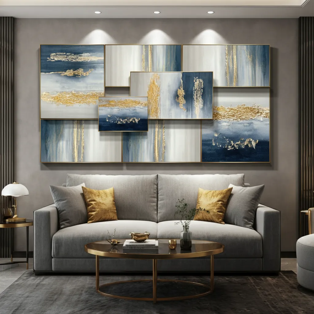 These 34+ Wall Decor Ideas Will Blow Your Mind 30 Layered Canvas Art Wall