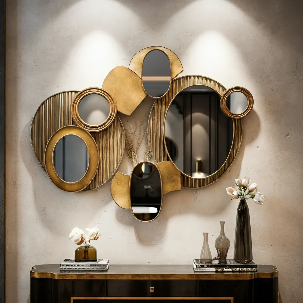 These 34+ Wall Decor Ideas Will Blow Your Mind 36 Layered Wall Mirrors