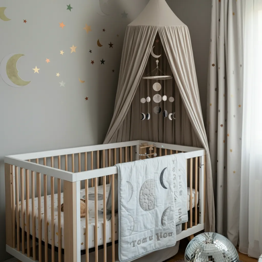 34 Nursery Ideas So Perfect, Even Interior Designers Are Jealous! 29 Lunar Love Affair Nursery