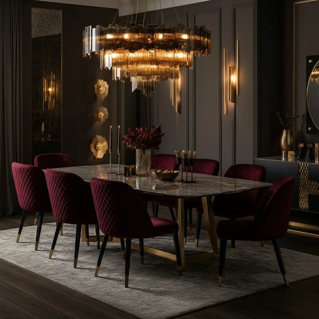 28+ Dining Room Decor Ideas So Good, Even Designers Are Copying Them 23 Luxe Velvet Dining Room