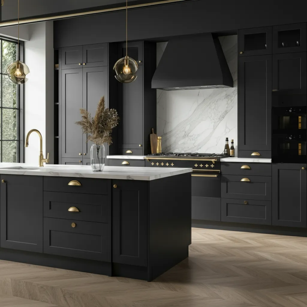 The Ultimate Kitchen Cabinet Guide Everything You Need to Know! 7 Matte Black Cabinets