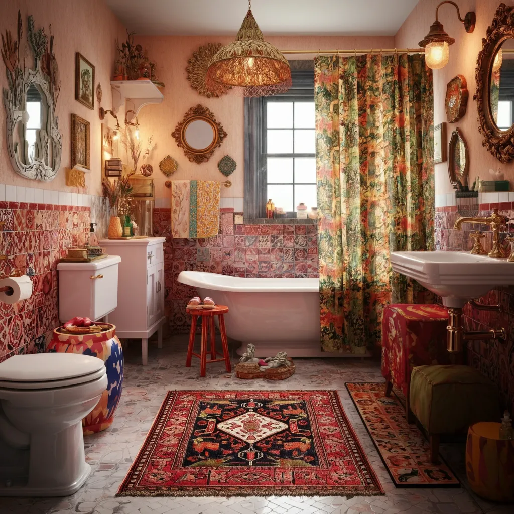 32+ Bathroom Ideas That Will Make Guests Think You Hired a Designer 20 Maximalist Bathroom