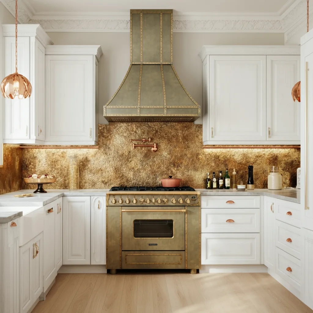 30+ Jaw-Dropping Kitchen Ideas You’ll Wish You Knew Sooner 26 Metallic Accents Kitchen