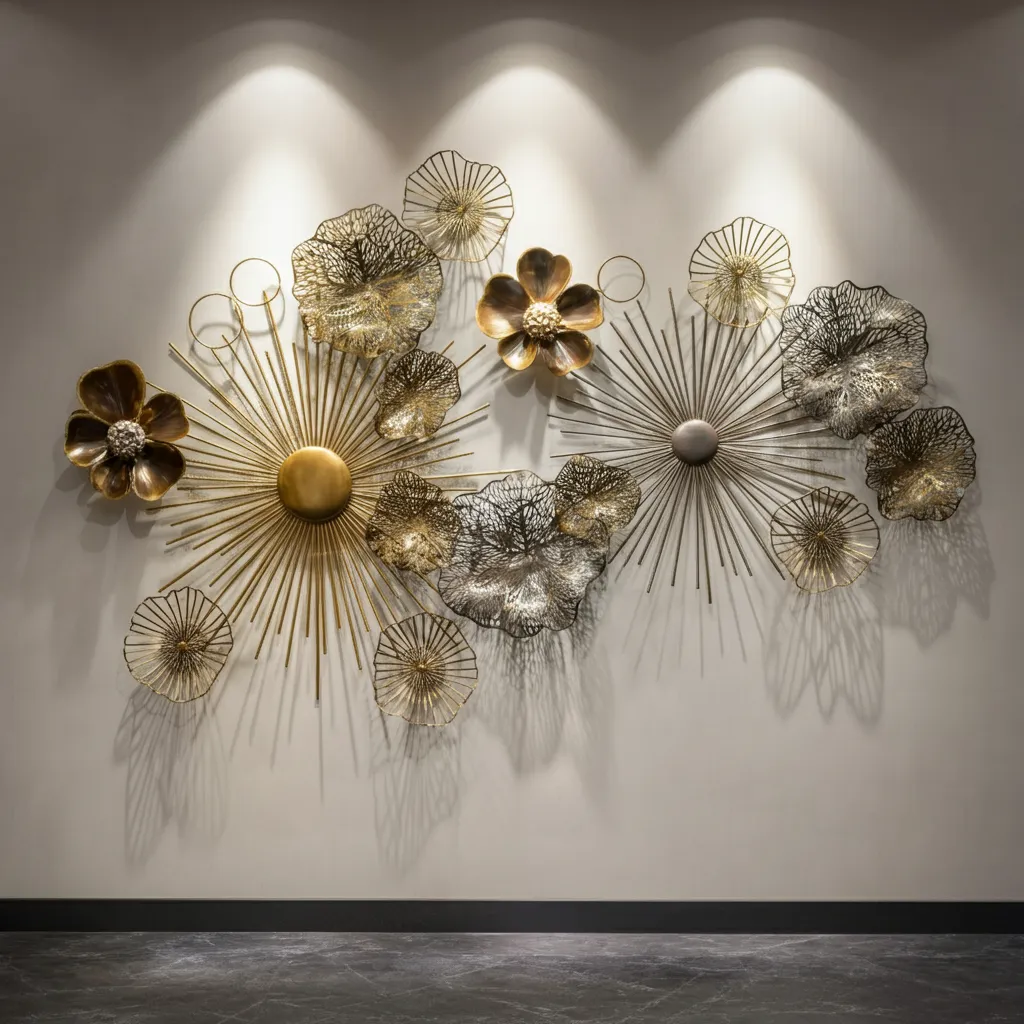 These 34+ Wall Decor Ideas Will Blow Your Mind 23 Metallic Wall Art Installation