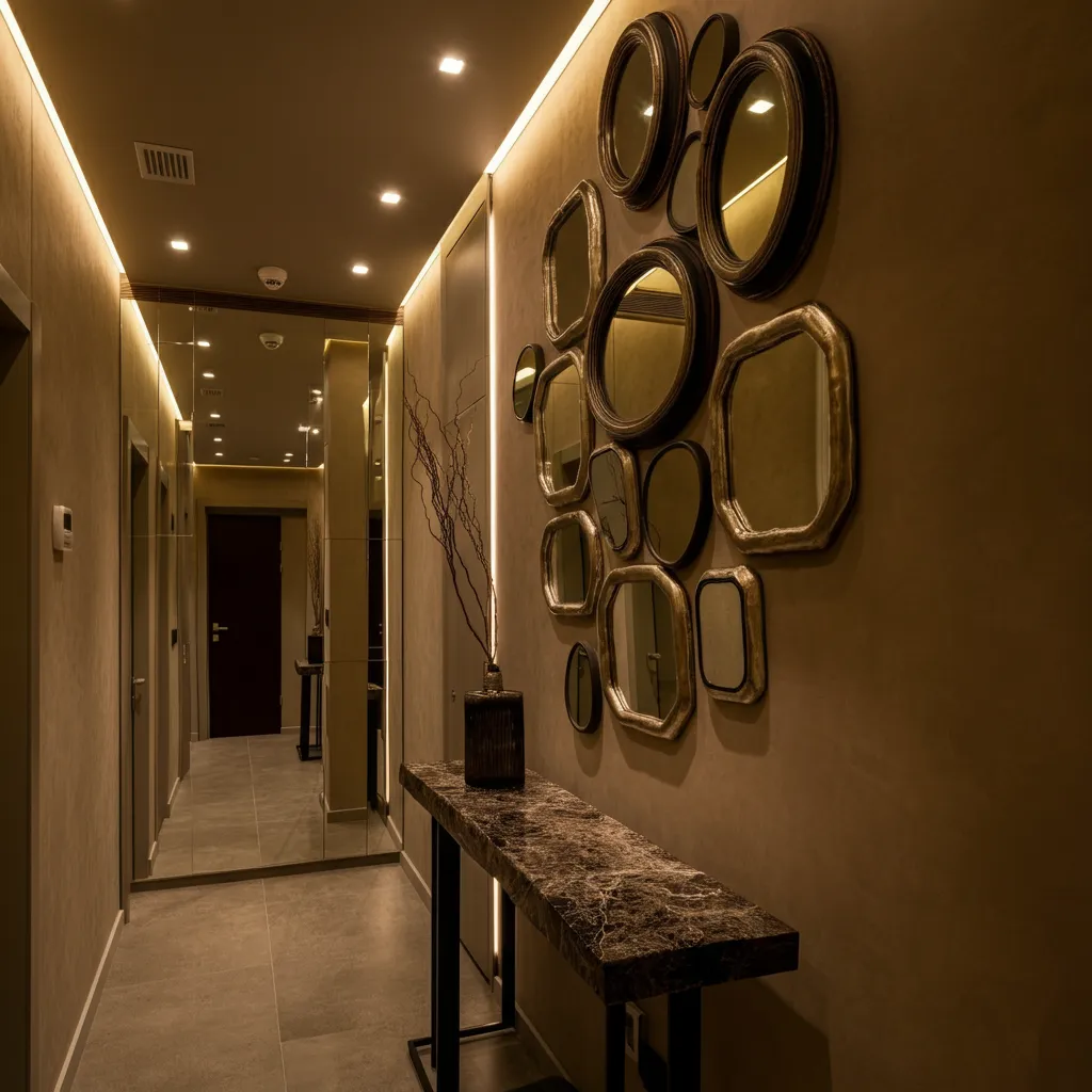 32 Jaw-Dropping Hallway Decor Ideas You’ll Wish You Tried Sooner 10 Mirror Illusion Mirror Illusion ImageImage