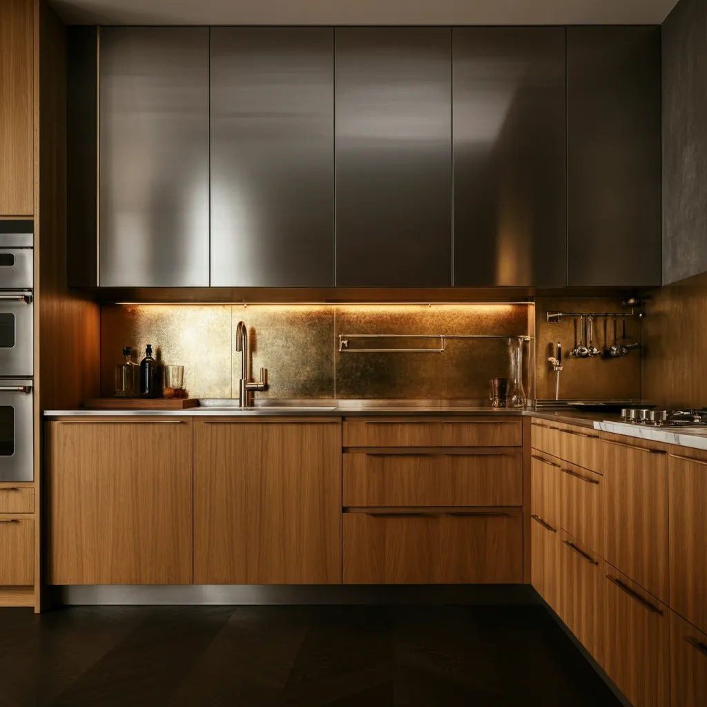 The Ultimate Kitchen Cabinet Guide Everything You Need to Know! 9 Mixing Metal and Wood