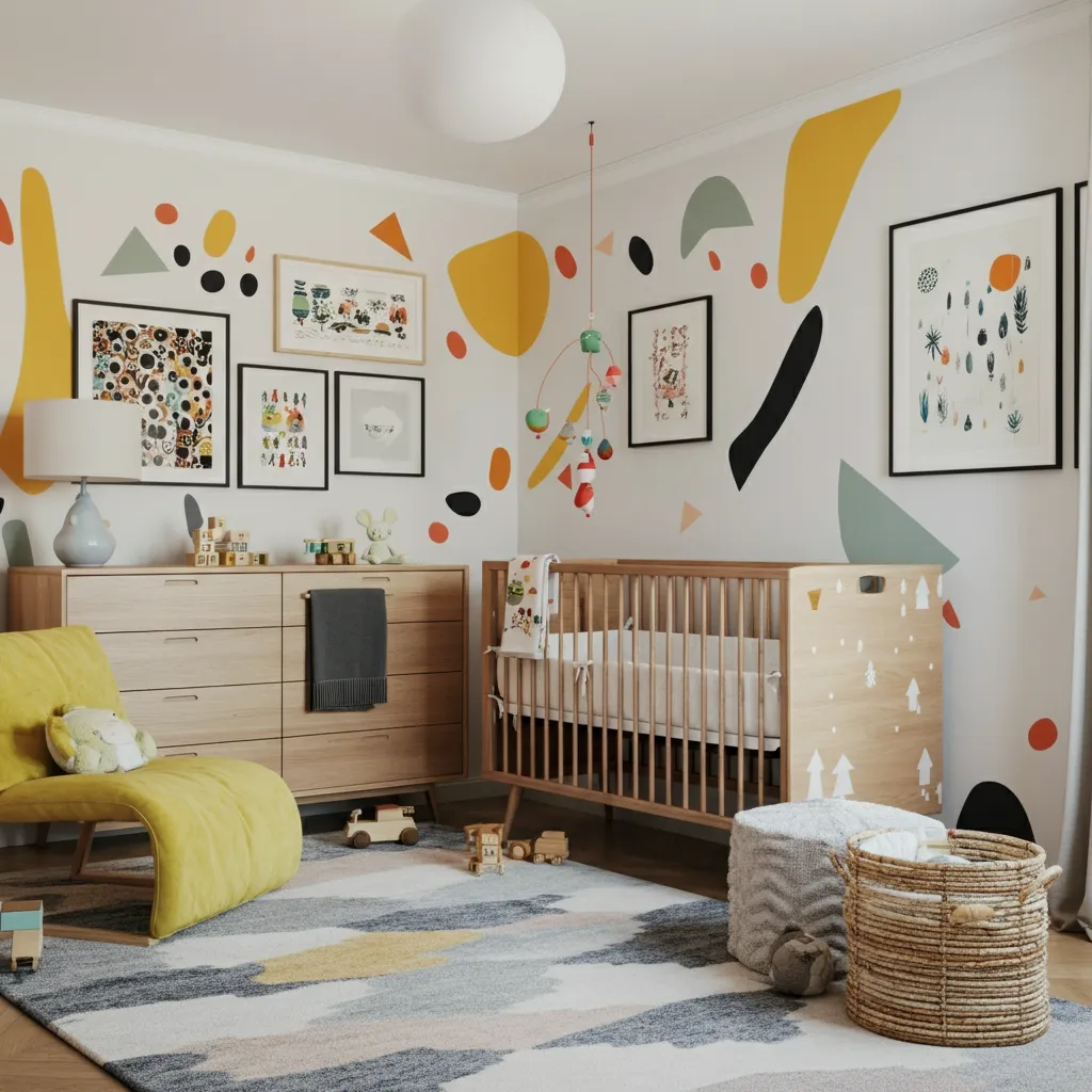 34 Nursery Ideas So Perfect, Even Interior Designers Are Jealous! 16 Modern Art Nursery
