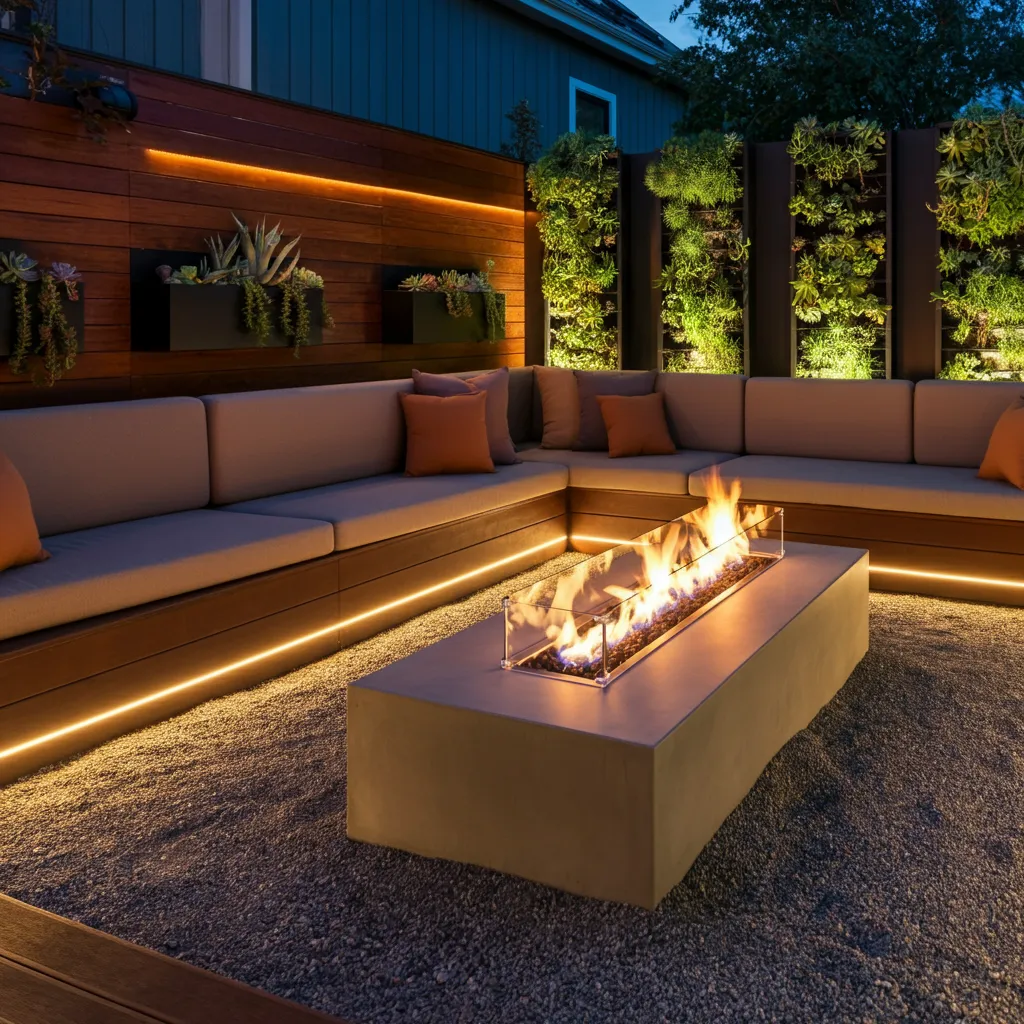 Transform Your Outdoor Space with These Jaw-Dropping Backyard Ideas 6 Modern Fire Pit Lounge