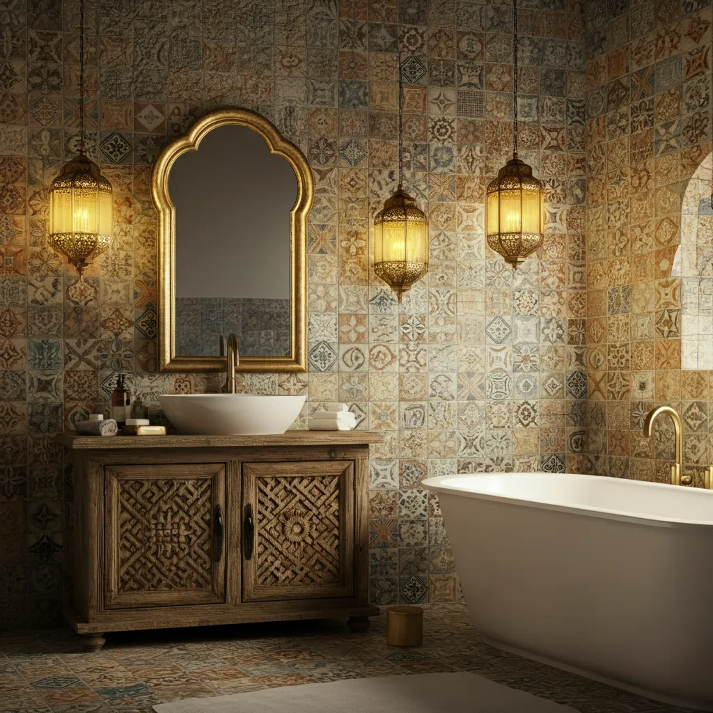 32+ Bathroom Ideas That Will Make Guests Think You Hired a Designer 15 Moroccan Bathroom