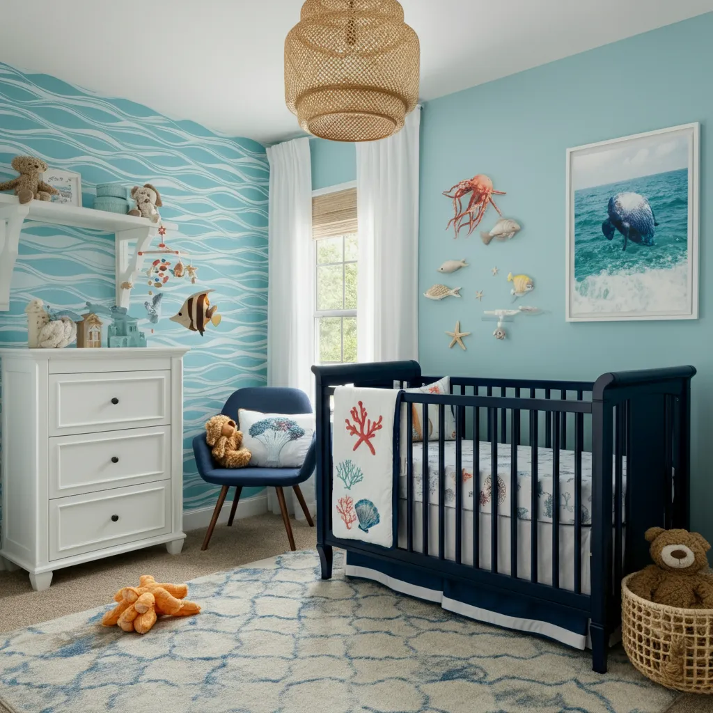 34 Nursery Ideas So Perfect, Even Interior Designers Are Jealous! 8 Ocean Adventure Nursery