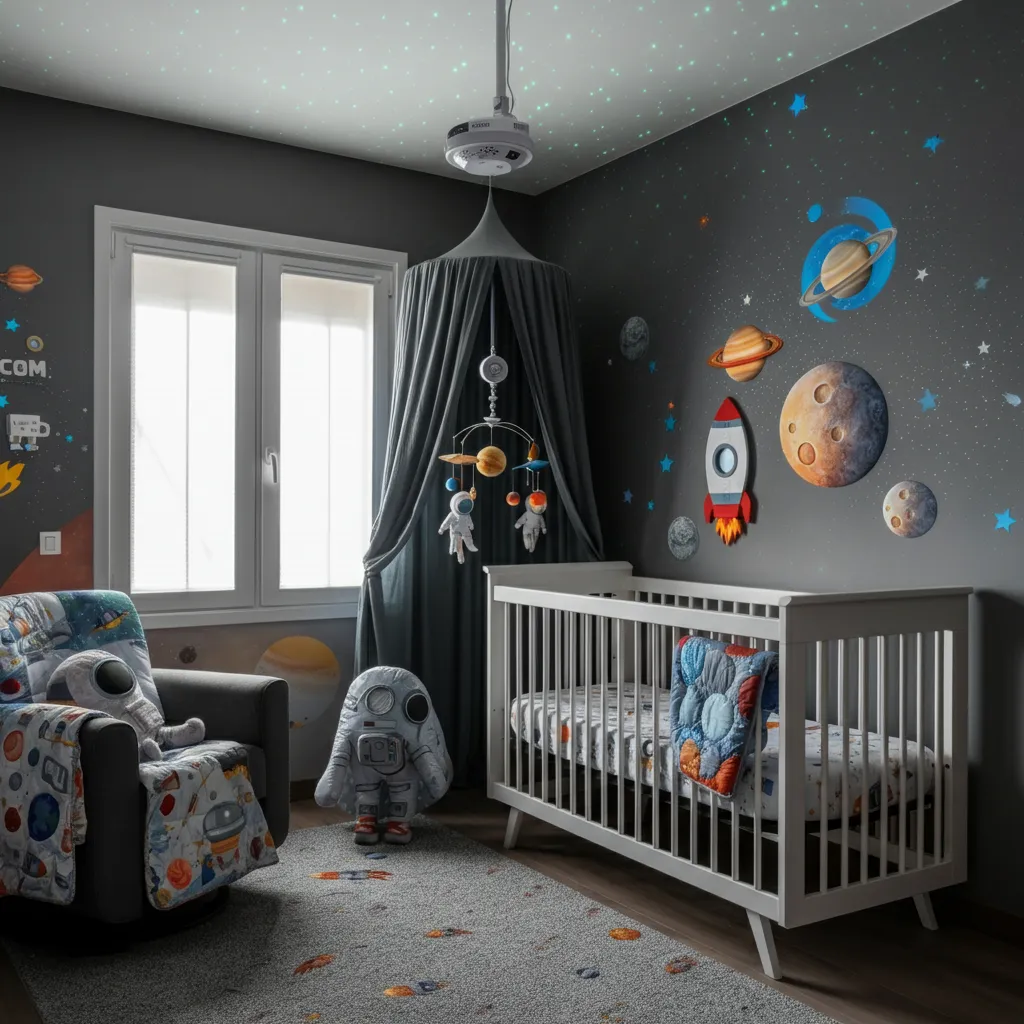 34 Nursery Ideas So Perfect, Even Interior Designers Are Jealous! 13 Outer Space Nursery
