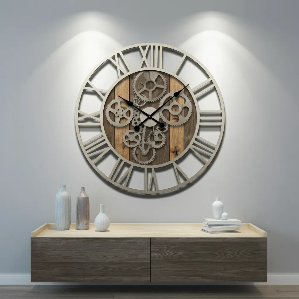 These 34+ Wall Decor Ideas Will Blow Your Mind 19 Oversized Clock Wall