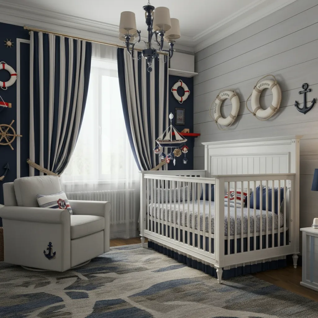 34 Nursery Ideas So Perfect, Even Interior Designers Are Jealous! 24 Preppy Nautical Nursery