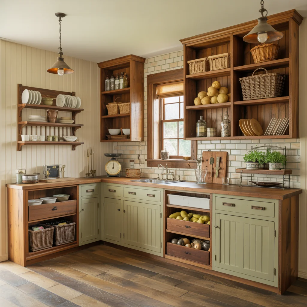 22 Pantry Organization Ideas That’ll Instantly Upgrade Your Kitchen 17 Rustic Farmhouse Butler's Pantry