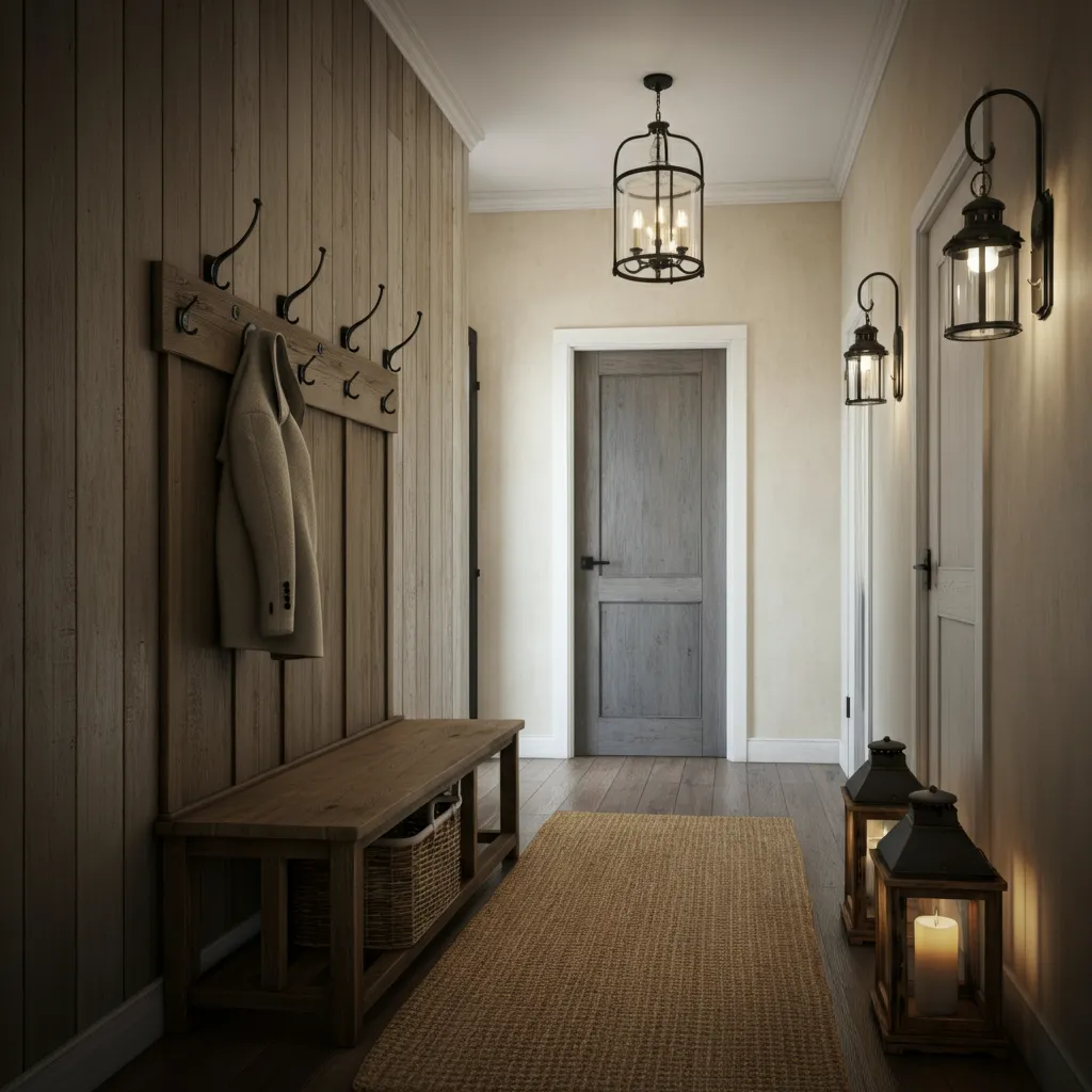 32 Jaw-Dropping Hallway Decor Ideas You’ll Wish You Tried Sooner 11 Rustic Farmhouse Image