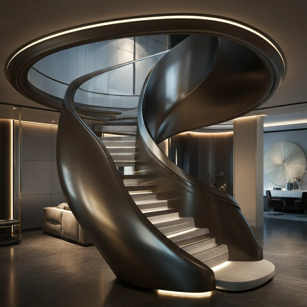 Top 20 Staircase Designs You’ll Wish You Had Seen Sooner 22 Seamless Ribbon Style